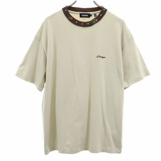 エクストララージ(XLARGE)のエクストララージ 半袖 Tシャツ L ベージュ XLARGE メンズ 古着 【240411】 メール便可(Tシャツ/カットソー(半袖/袖なし))