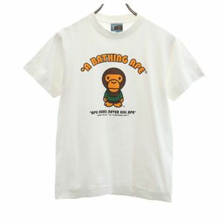 アベイシングエイプ(A BATHING APE)のアベイシングエイプ 半袖 Tシャツ S ホワイト A BATHING APE メンズ 古着 【240411】 メール便可(Tシャツ/カットソー(半袖/袖なし))