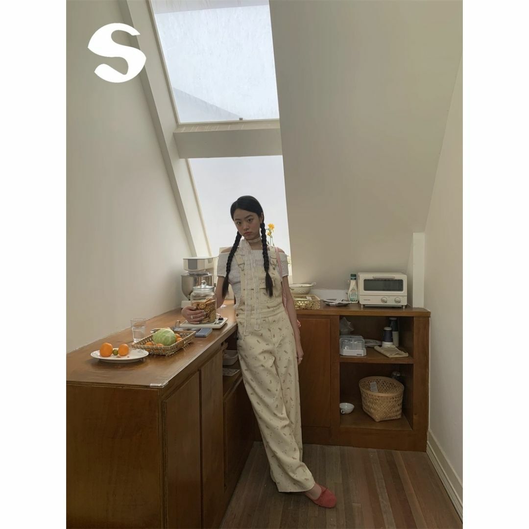 MILKBOY(ミルクボーイ)のSleep at 11 ベア くまプリント サロペット オーバーオール パンツ レディースのパンツ(サロペット/オーバーオール)の商品写真