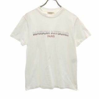 メゾンキツネ(MAISON KITSUNE')のメゾンキツネ 半袖 Tシャツ S ホワイト系 MAISON KITSUNE メンズ 古着 【240411】 メール便可(Tシャツ/カットソー(半袖/袖なし))