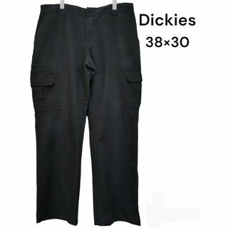 ディッキーズ(Dickies)のDickies　ディッキーズ　38×30　カーゴパンツ　ブラック　古着　ワーク(ワークパンツ/カーゴパンツ)