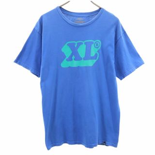 エクストララージ(XLARGE)のエクストララージ プリント 半袖 Tシャツ M ブルー系 XLARGE メンズ 古着 【240411】 メール便可(Tシャツ/カットソー(半袖/袖なし))