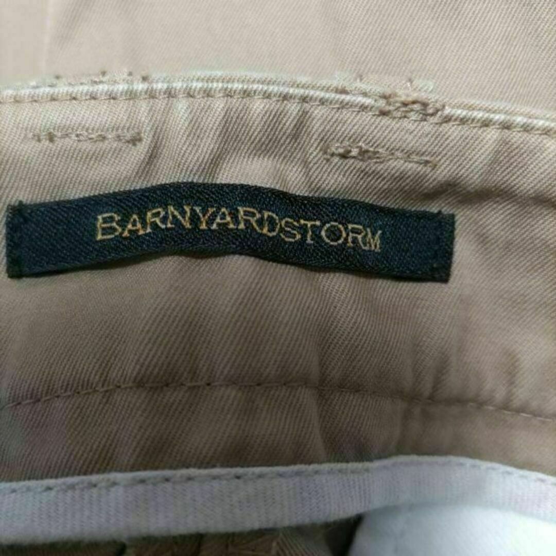 BARNYARDSTORM(バンヤードストーム)のBARNYARDSTORM バンヤードストームタック有りチノパン ブラウン 1 レディースのパンツ(チノパン)の商品写真