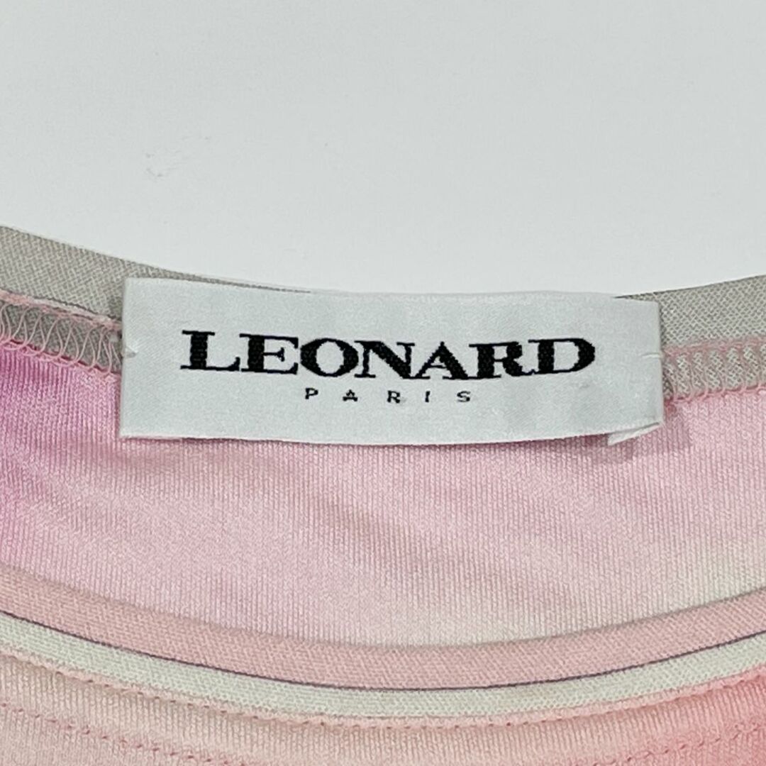 LEONARD(レオナール)のLEONARD サイズ40 花柄 ピンク Tシャツ トップス  カットソー レディースのトップス(カットソー(長袖/七分))の商品写真