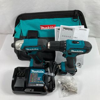 マキタ(Makita)の＊＊MAKITA マキタ 10.8V コンボキット（インパクトドライバ＆ドライバドリル）(バッテリ2個・充電器・ケース付） CK1009 ブルー(その他)