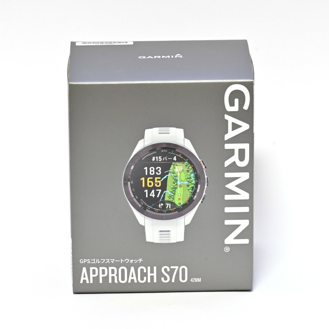 GARMIN(ガーミン)の【新品】GARMIN Approach S70 42mm スマートウォッチ メンズの時計(腕時計(デジタル))の商品写真