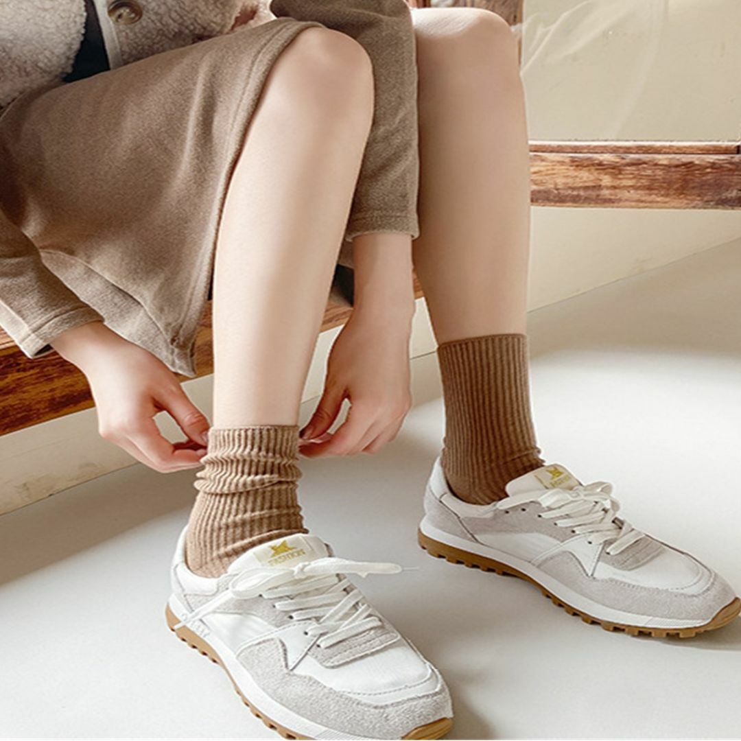 シンプル オシャレ 靴下6足セット レディースのレッグウェア(ソックス)の商品写真