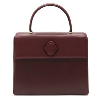 カルティエ(Cartier)のカルティエ マストライン ハンドバッグ ボルドー （12360801）(ハンドバッグ)