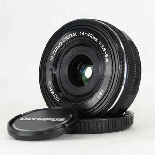 オリンパス(OLYMPUS)のオリンパス 電動パンケーキレンズ M.ZUIKO 14-42mm ブラック(レンズ(ズーム))