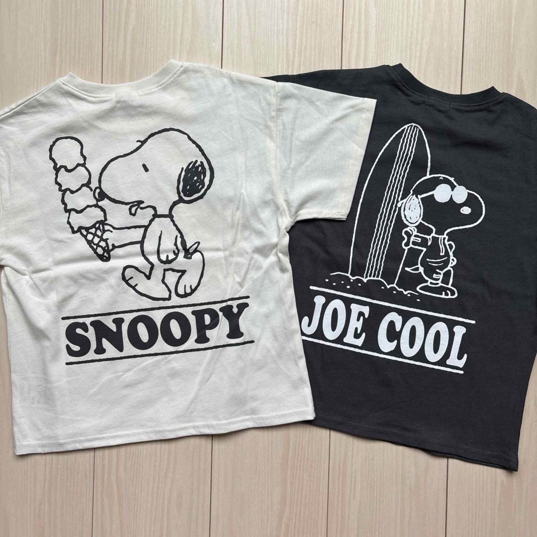 SNOOPY(スヌーピー)の【スヌーピー】ジョークール キャラクター Tシャツ 2点セット 120 キッズ/ベビー/マタニティのキッズ服男の子用(90cm~)(Tシャツ/カットソー)の商品写真