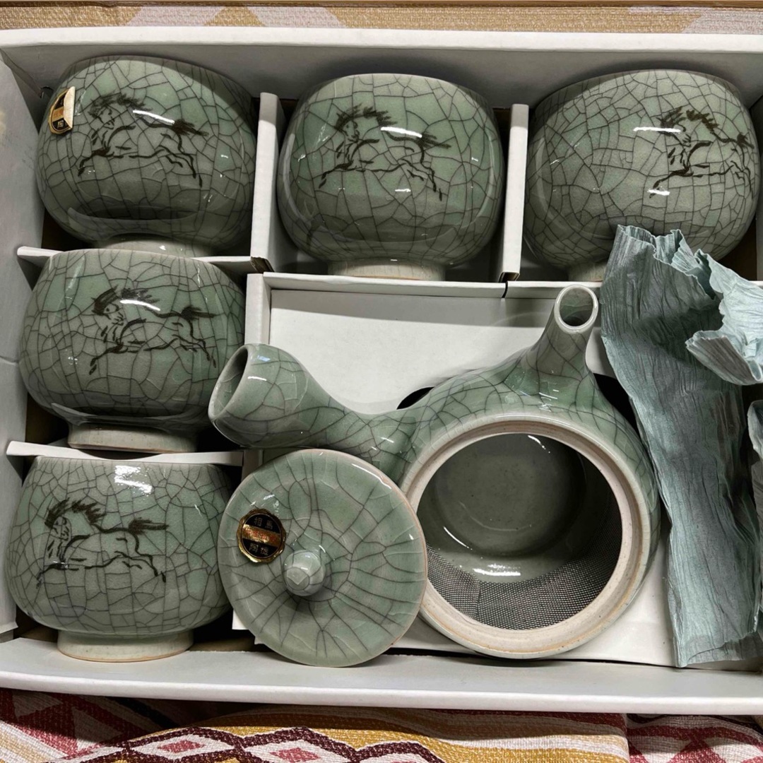 大堀相馬焼 急須置物 特大 - 置物 大堀相馬焼 急須置物 特大 - 置物