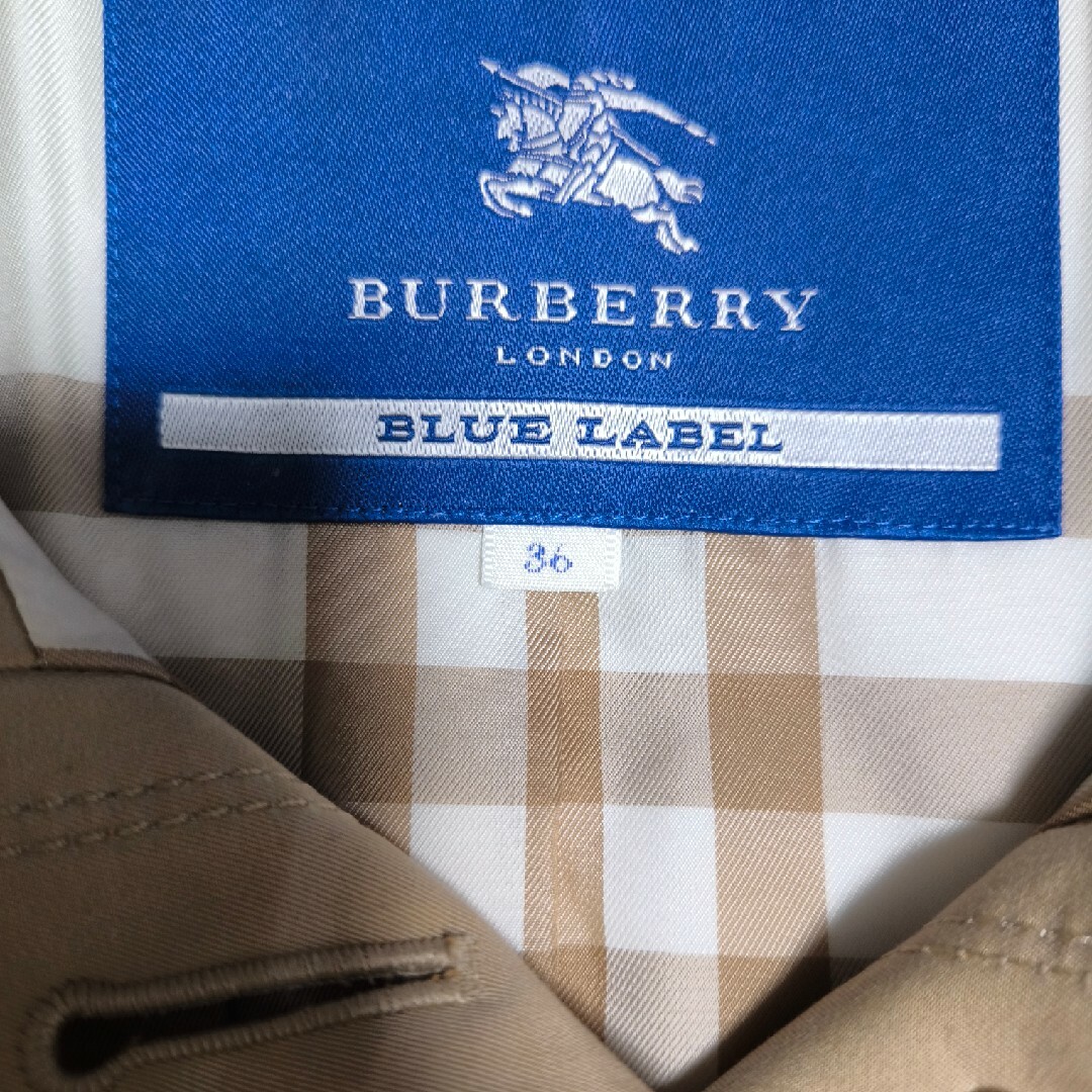 BURBERRY BLUE LABEL(バーバリーブルーレーベル)のBURBERRY バーバリー ブルーレーベル コート トレンチコート レディースのジャケット/アウター(トレンチコート)の商品写真