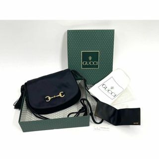 グッチ(Gucci)の貴重! OLD GUCCI♡オールドグッチ サテン×ベロア フリンジバッグ 黒(ショルダーバッグ)