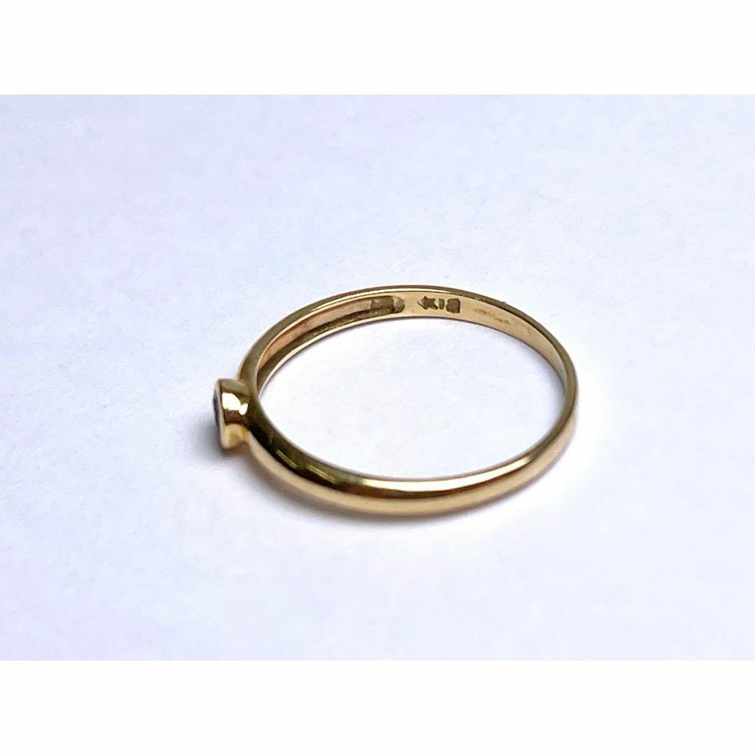 K18 18金 金 ゴールド 指輪 サファイア 宝石 8号 2点セット レディースのアクセサリー(リング(指輪))の商品写真