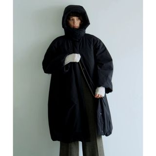 CLANE - BALLOON HOODIE LONG DOWN COAT