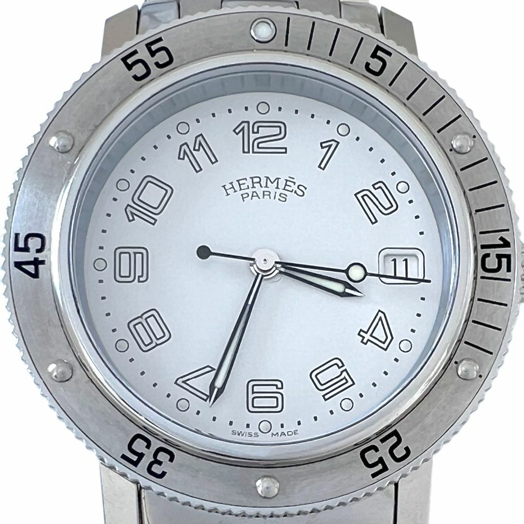 エルメス 時計 メンズ クリッパー ダイバー 38mm 白文字盤 デイト 廃盤 エルメス 時計 メンズ クリッパー ダイバー 38mm 白文字盤 デイト 廃盤