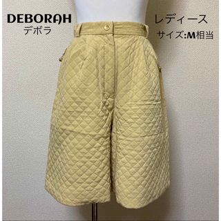 DEBORAH デボラ 膝丈パンツ M相当 イエロー(ひざ丈スカート)