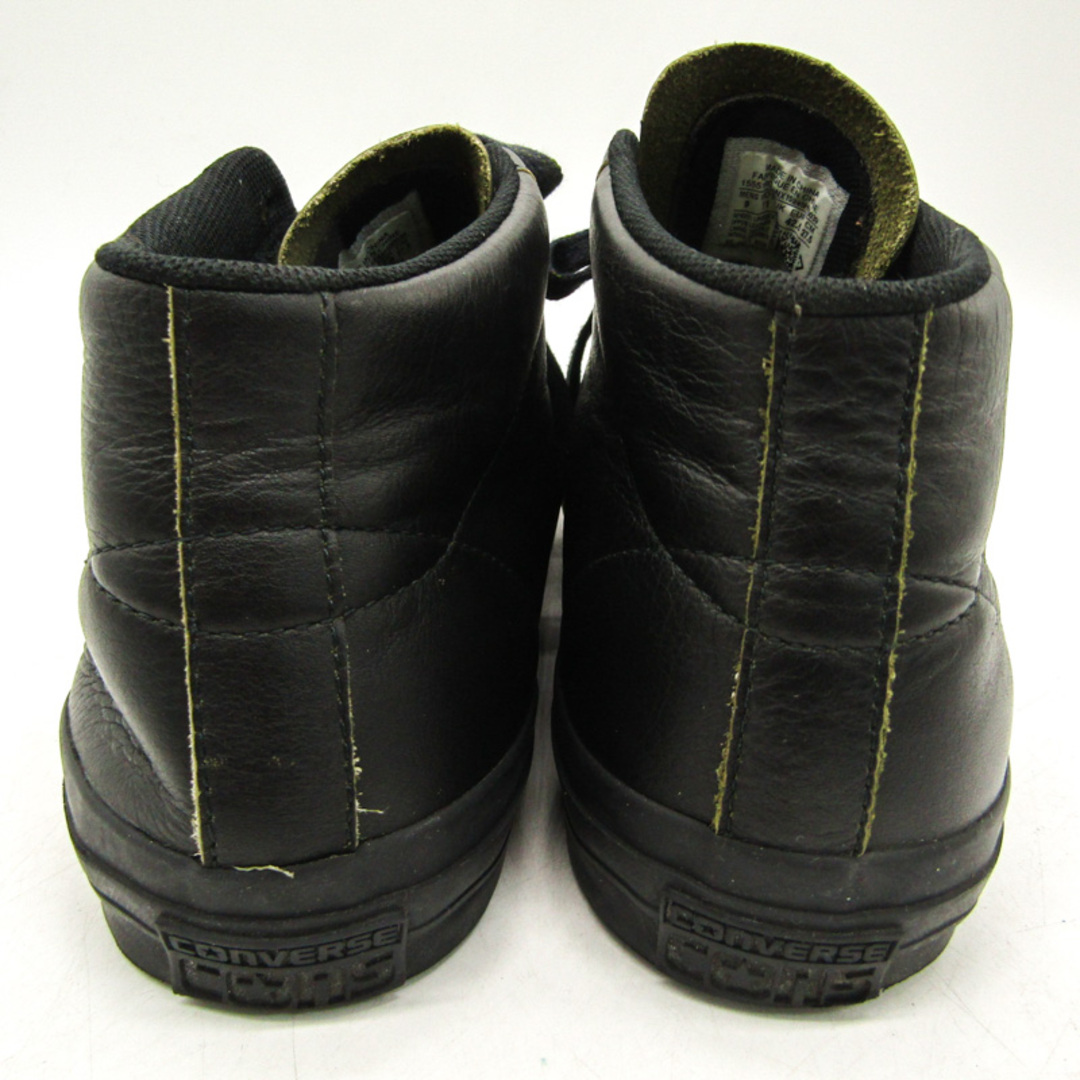 CONVERSE(コンバース)のコンバース スニーカー ミドルカット 本革 レザー One Star Pro 155518C 靴 シューズ 黒 メンズ 27.5サイズ ブラック CONVERSE メンズの靴/シューズ(スニーカー)の商品写真