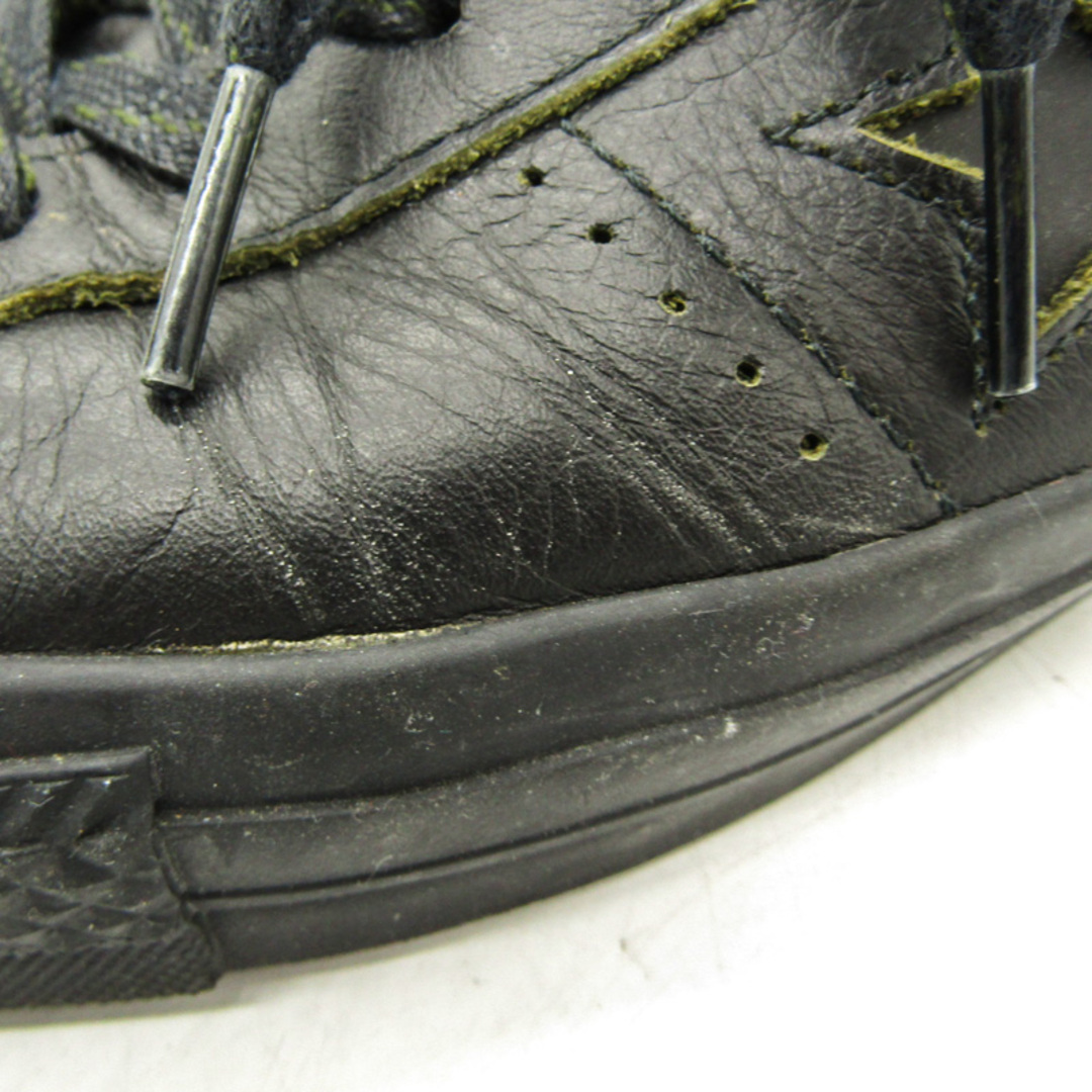CONVERSE(コンバース)のコンバース スニーカー ミドルカット 本革 レザー One Star Pro 155518C 靴 シューズ 黒 メンズ 27.5サイズ ブラック CONVERSE メンズの靴/シューズ(スニーカー)の商品写真