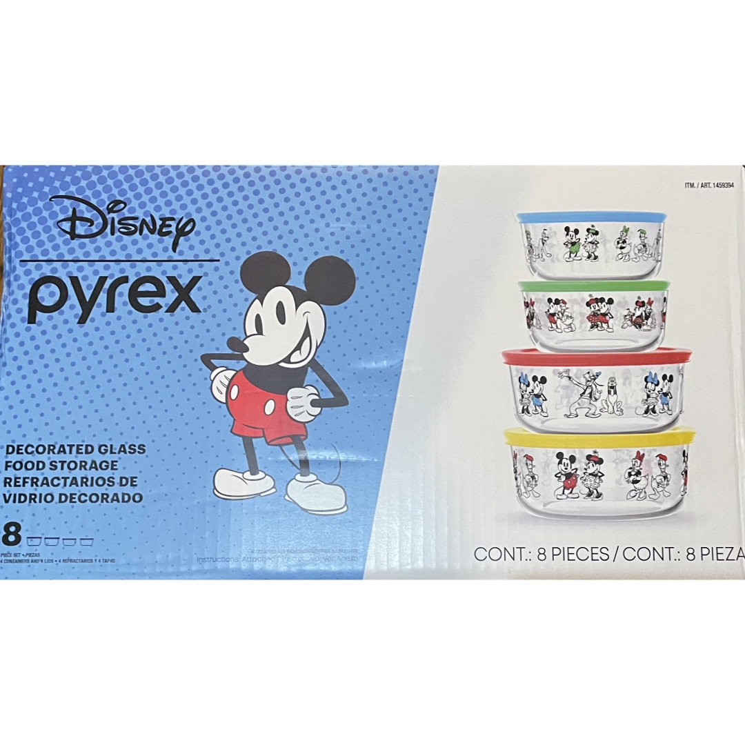 Pyrex(パイレックス)のPyrex 8ピース ディズニー ミッキーマウス&フレンズ デコレーション インテリア/住まい/日用品のキッチン/食器(容器)の商品写真
