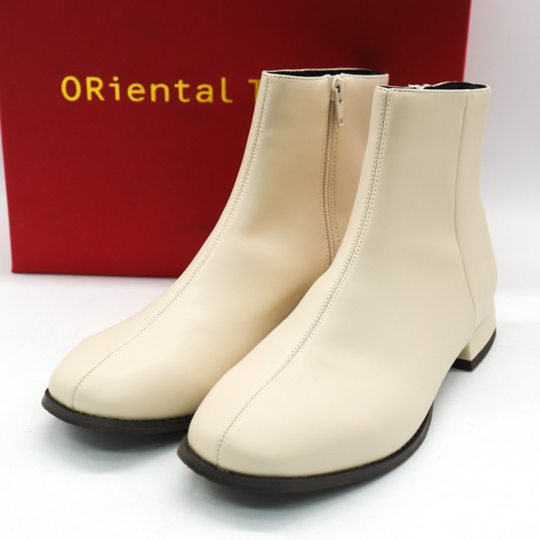 オリエンタルトラフィック ショートブーツ 未使用 ブランド 靴 シューズ 白 レディース Lサイズ オフホワイト ORiental Traffic レディースの靴/シューズ(ブーツ)の商品写真