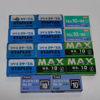 ホチキス針 10号 1000本✕14箱(その他)