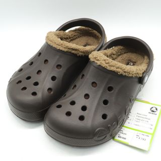 クロックス サンダル スリッポン サボ 未使用 ブランド 靴 シューズ レディース 24サイズ ブラウン crocs(サンダル)