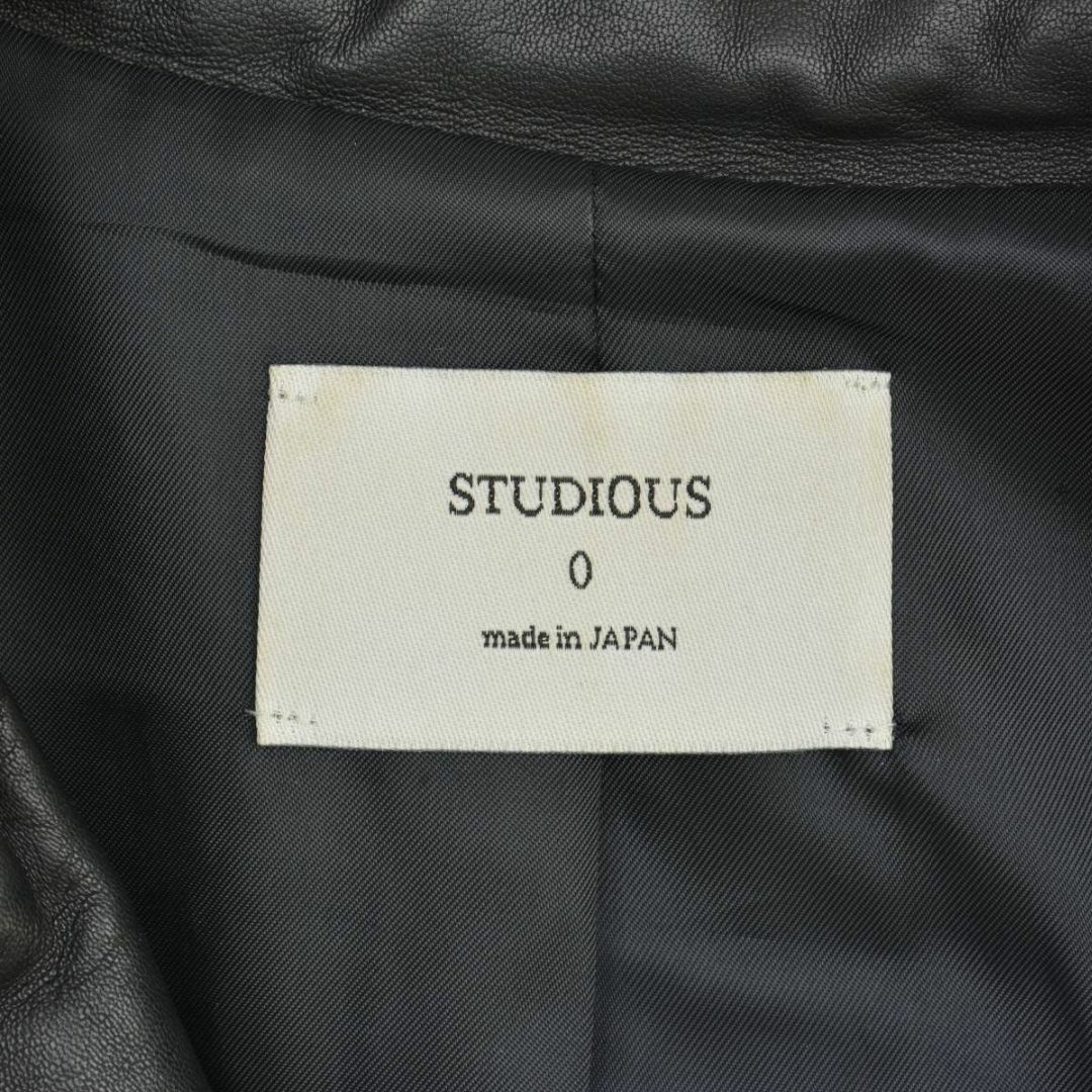 STUDIOUS(ステュディオス)の【STUDIOUS】206152001 シープスキンダブルライダースジャケット レディースのジャケット/アウター(ライダースジャケット)の商品写真