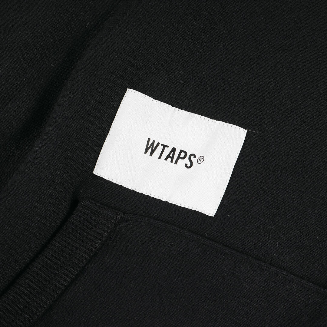 W)taps(ダブルタップス)のWTAPS ダブルタップス パーカー サイズ:S 20SS 発泡プリント ハーフジップ スウェットシャツ OUTRIGGER / SWEATSHIRT ブラック 黒 トップス トレーナー フーディー【メンズ】【中古】 メンズのトップス(パーカー)の商品写真