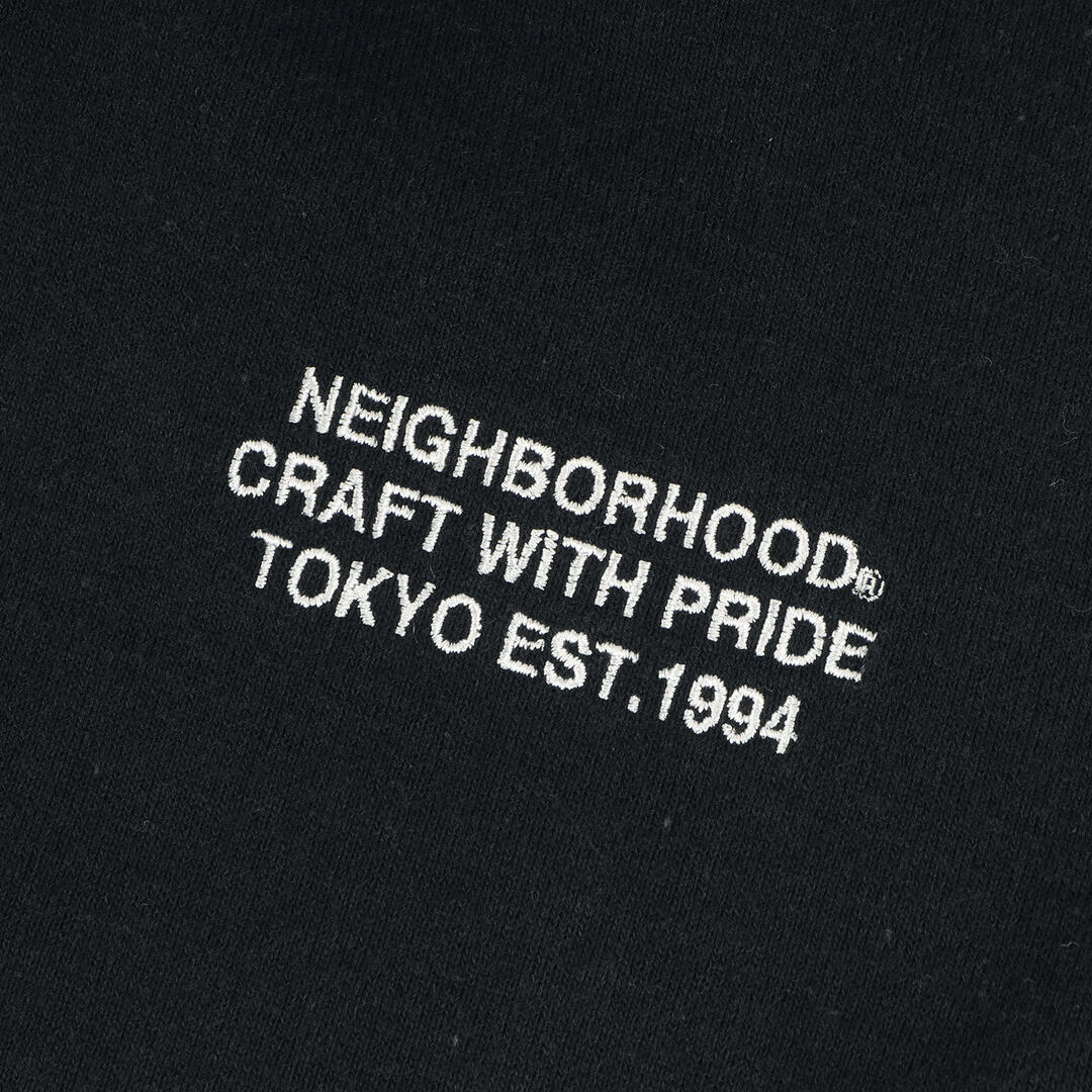 NEIGHBORHOOD(ネイバーフッド)のNEIGHBORHOOD ネイバーフッド スウェット サイズ:S 20SS ブランドロゴ刺繍 クルーネック スウェットシャツ DRY / C-CREW . LS ブラック 黒 トップス トレーナー【メンズ】【中古】 メンズのトップス(スウェット)の商品写真