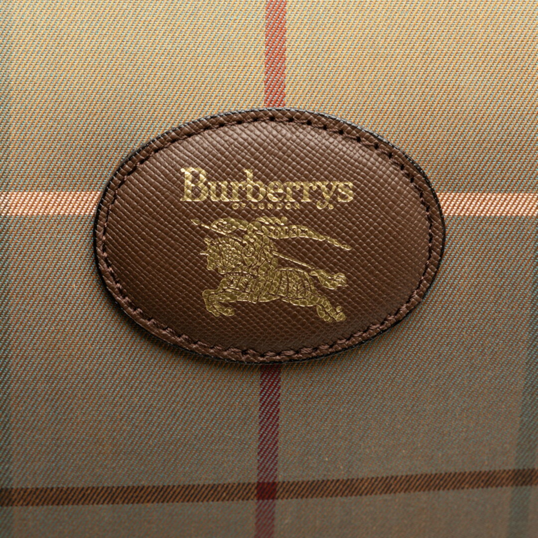 BURBERRY(バーバリー)の美品 バーバリー チェック シャドーホース ボストンバッグ キャンバス レディース BURBERRY 【1-0144948】 レディースのバッグ(ボストンバッグ)の商品写真