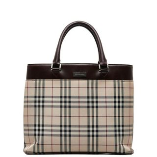 BURBERRY - バーバリー ノバチェック ハンドバッグ トートバッグ キャンバス レディース BURBERRY 【1-0144960】