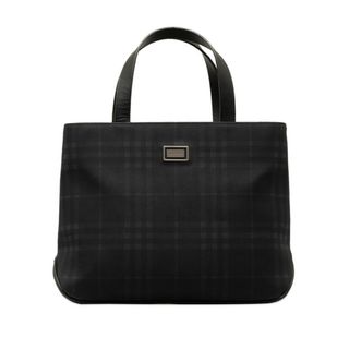 バーバリー(BURBERRY)の美品 バーバリー チェック ハンドバッグ トートバッグ キャンバス レディース BURBERRY 【1-0144999】(ハンドバッグ)