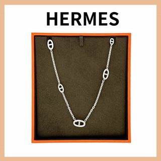 Hermes - エルメス 925 シェーヌダンクル ファランドール ネックレス 80 シルバー