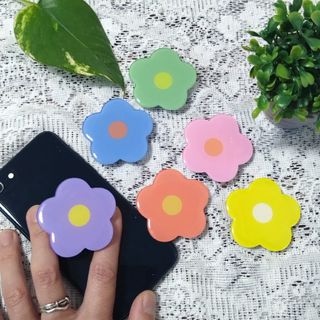 可愛いお花のスマホホルダー／スマホグリップ／スマホスタンド(その他)