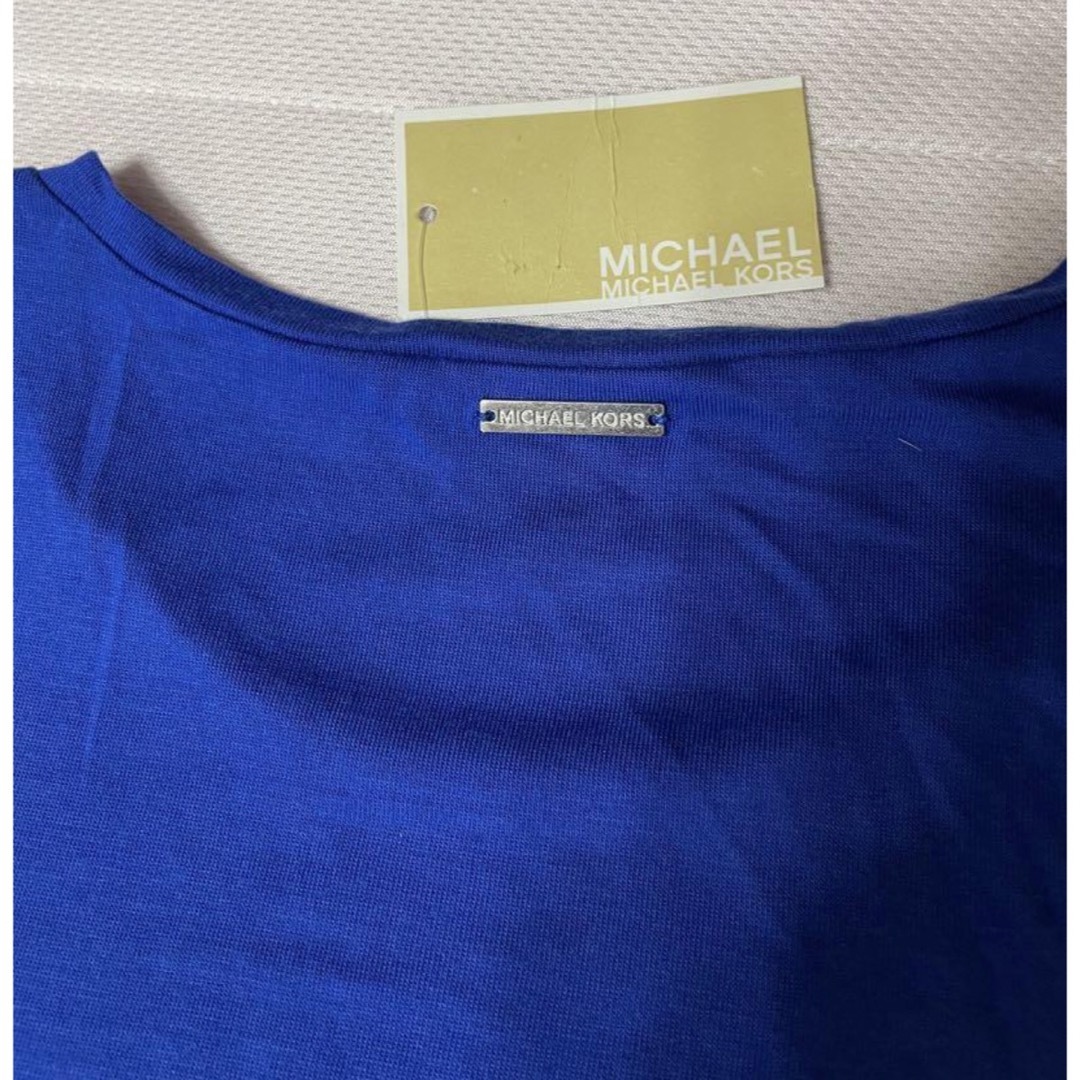 Michael Kors(マイケルコース)の新品‼️#マイケルコース　ノースリーブ　ブルー色Tシャツ レディースのトップス(Tシャツ(半袖/袖なし))の商品写真