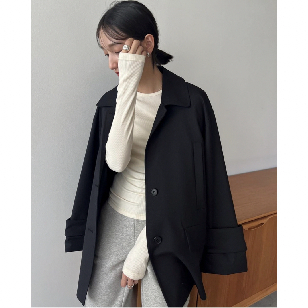 CLANE(クラネ)のクラネ正規品！新品紙タグ付★WIDE ROLL UP SLEEVE JACKET レディースのジャケット/アウター(テーラードジャケット)の商品写真