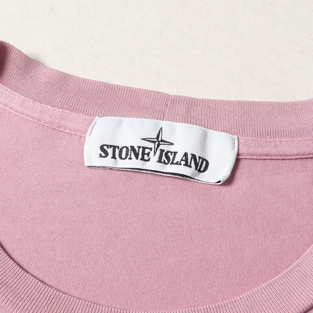 STONE ISLAND(ストーンアイランド)のSTONE ISLAND ストーンアイランド Tシャツ サイズ:XL ワンポイント サークルロゴ ワッペン ロングスリーブTシャツ トップス 長袖 ロンT カットソー ピンク【メンズ】【中古】 メンズのトップス(Tシャツ/カットソー(七分/長袖))の商品写真