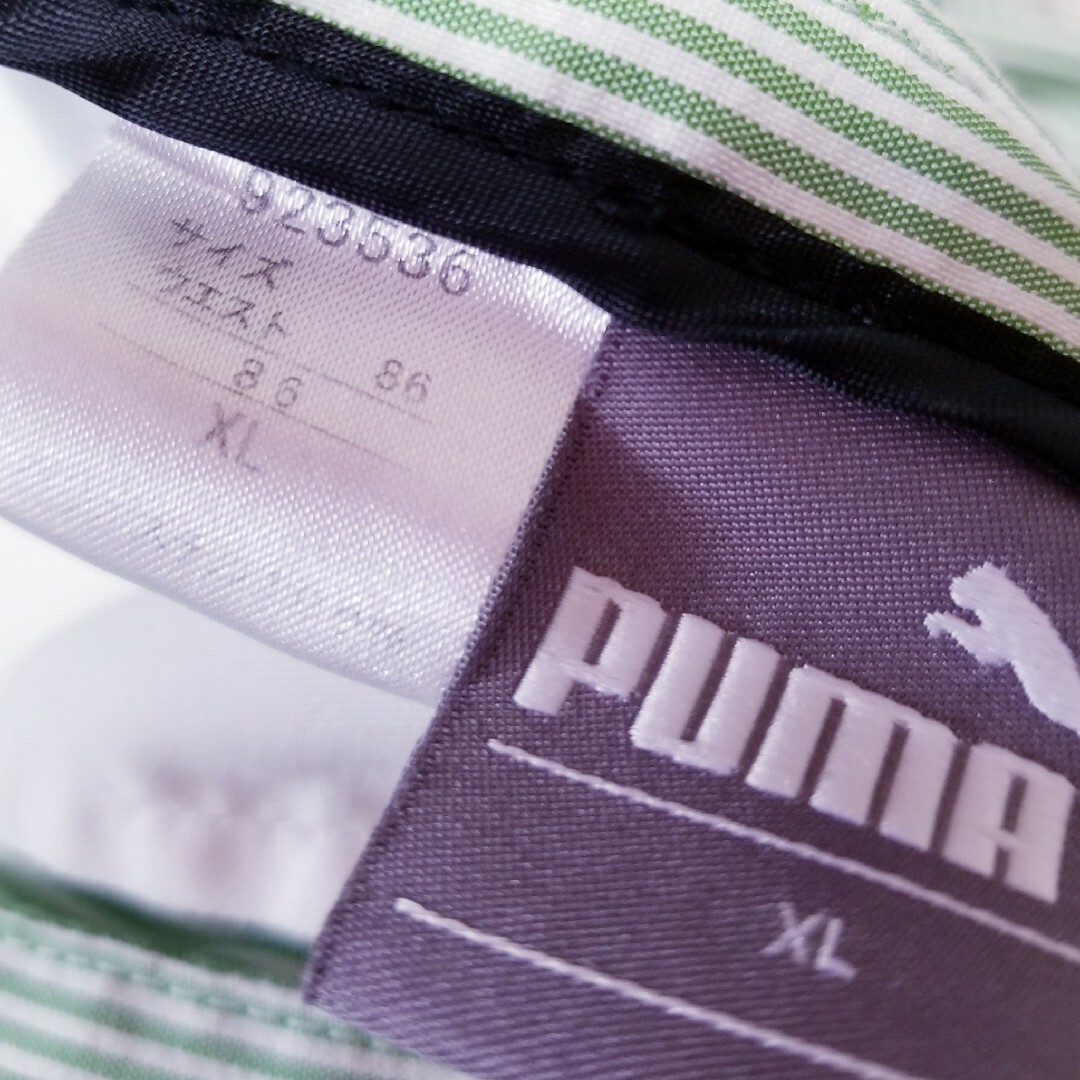 PUMA(プーマ)のプーマゴルフメンズパンツ　グリーン系ストラップ春夏パンツ スポーツ/アウトドアのゴルフ(ウエア)の商品写真