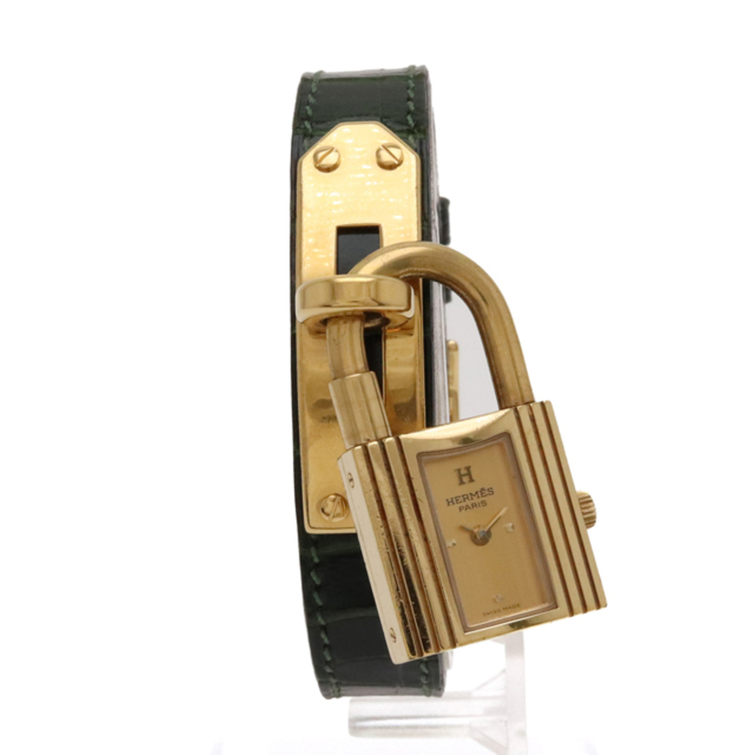 Hermes(エルメス)のエルメス ケリーウォッチ ゴールド文字盤 GP （12360153） レディースのファッション小物(腕時計)の商品写真