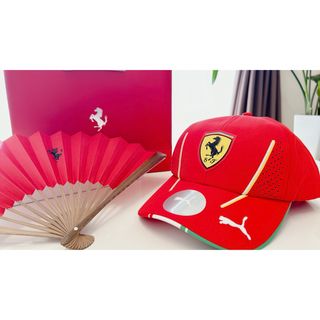 【非売品★参加者限定】　フェラーリ　扇子　帽子　PUMAコラボ　キャップ