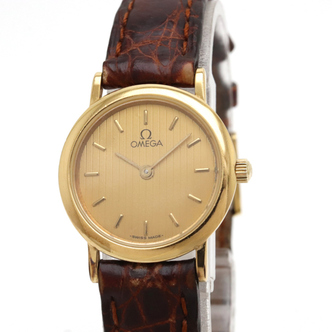 OMEGA(オメガ)のオメガ デ ビル デビル ラウンド デイト GP 革ベルト （12350370） メンズの時計(腕時計(アナログ))の商品写真