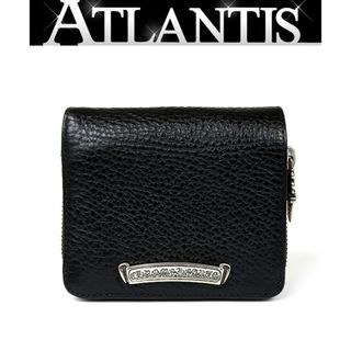 クロムハーツ(Chrome Hearts)のCHROME HEARTS 銀座店 新品 スクエアジップビル ウォレット 財布 レザー シルバー SV925 黒 94666(折り財布)