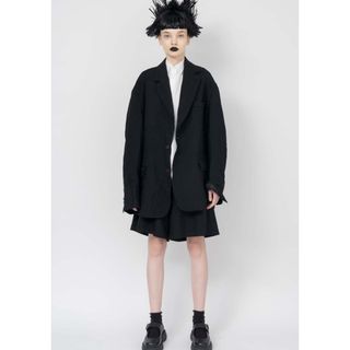 ブラックコムデギャルソン(BLACK COMME des GARCONS)の求）ブラックコムデギャルソン オーバーサイズジャケット(テーラードジャケット)