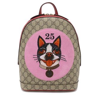 グッチ(Gucci)のグッチ GGスプリーム BOSCO ボスコ アップリケ 犬 （22370106）(リュック/バックパック)