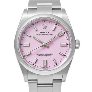 ロレックス(ROLEX)のロレックス オイスターパーペチュアル 36 Ref.126000 ピンク 中古品 メンズ 腕時計(腕時計(アナログ))