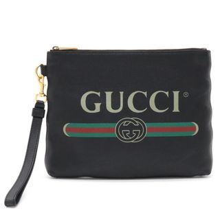 グッチ(Gucci)のグッチ ロゴプリント ポートフォリオ ミディアム （12370361）(セカンドバッグ/クラッチバッグ)