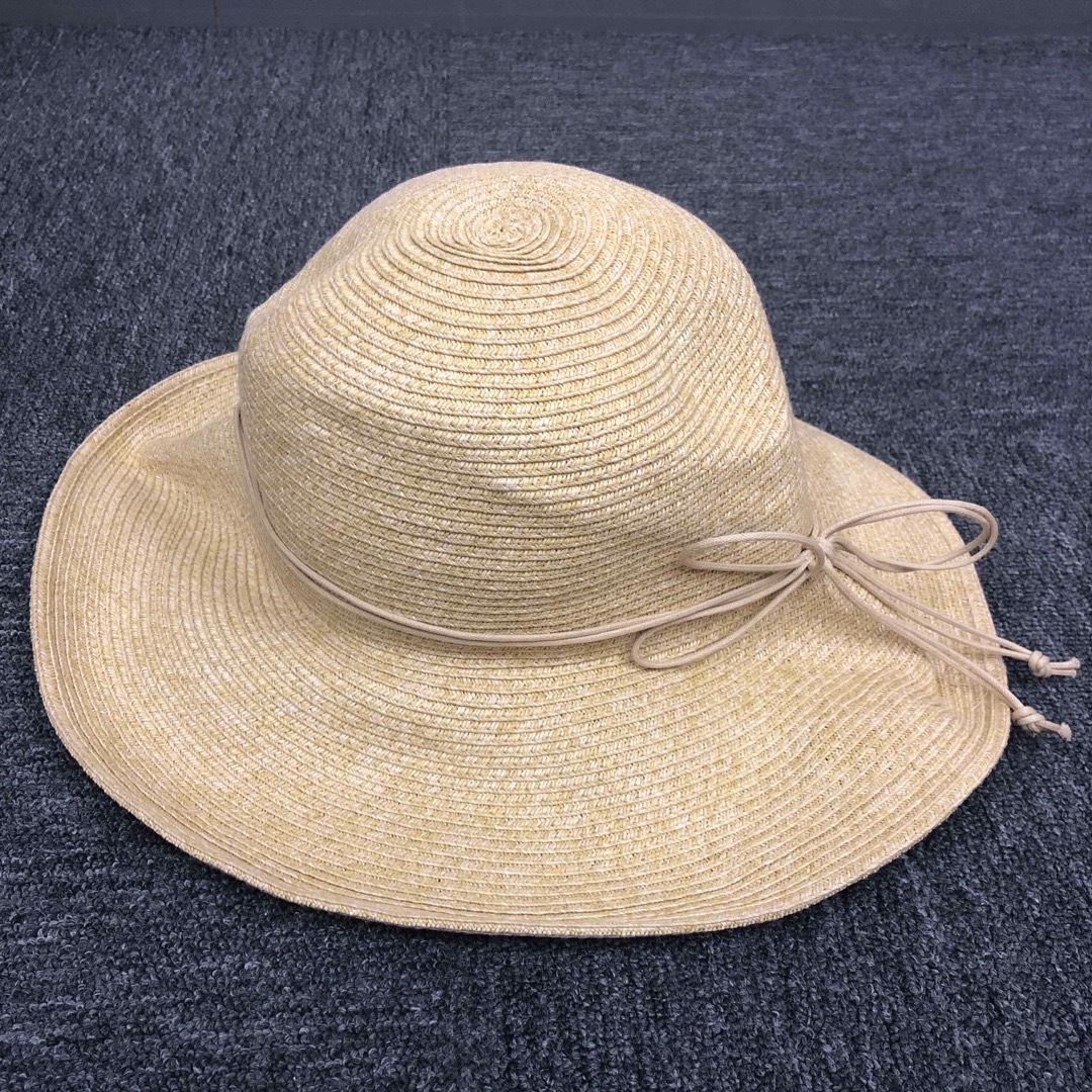UNIQLO(ユニクロ)の即決 UNIQLO ユニクロ 麦わら帽子 ハット レディースの帽子(麦わら帽子/ストローハット)の商品写真