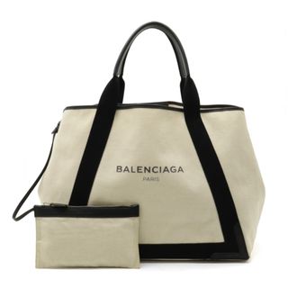 バレンシアガ(Balenciaga)のバレンシアガ ネイビー カバ M トートバッグ （12370342）(トートバッグ)