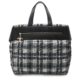 シャネル(CHANEL)のシャネル ツイードプリント ココマーク トートバッグ （22370102）(トートバッグ)